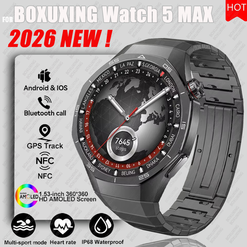 2026 New BOXUXING Watch 5 MAX  - Smartwatch Faces 리뷰 및 가격
