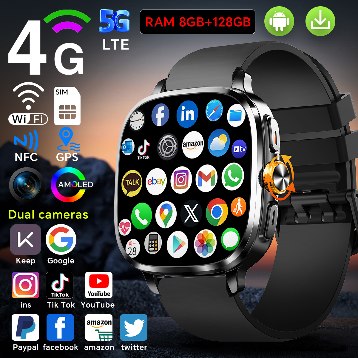5G Full Netcom S99 Smartwatch  - Smartwatch Store 리뷰 및 가격