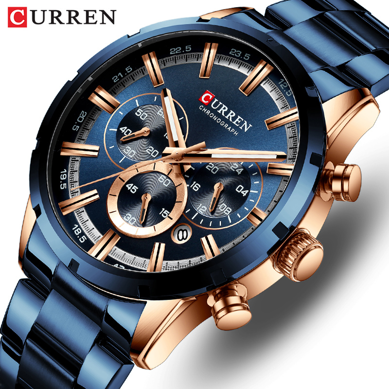 Curren Men's Watch Blue Dial S - Smartwatch Guess 리뷰 및 가격