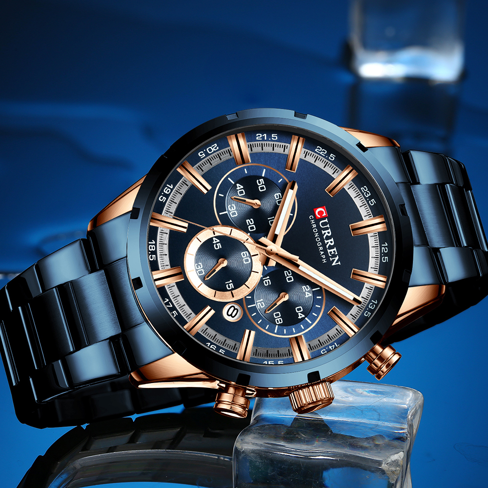 Curren Men's Watch Blue Dial S - Smartwatch Guess 리뷰 및 가격