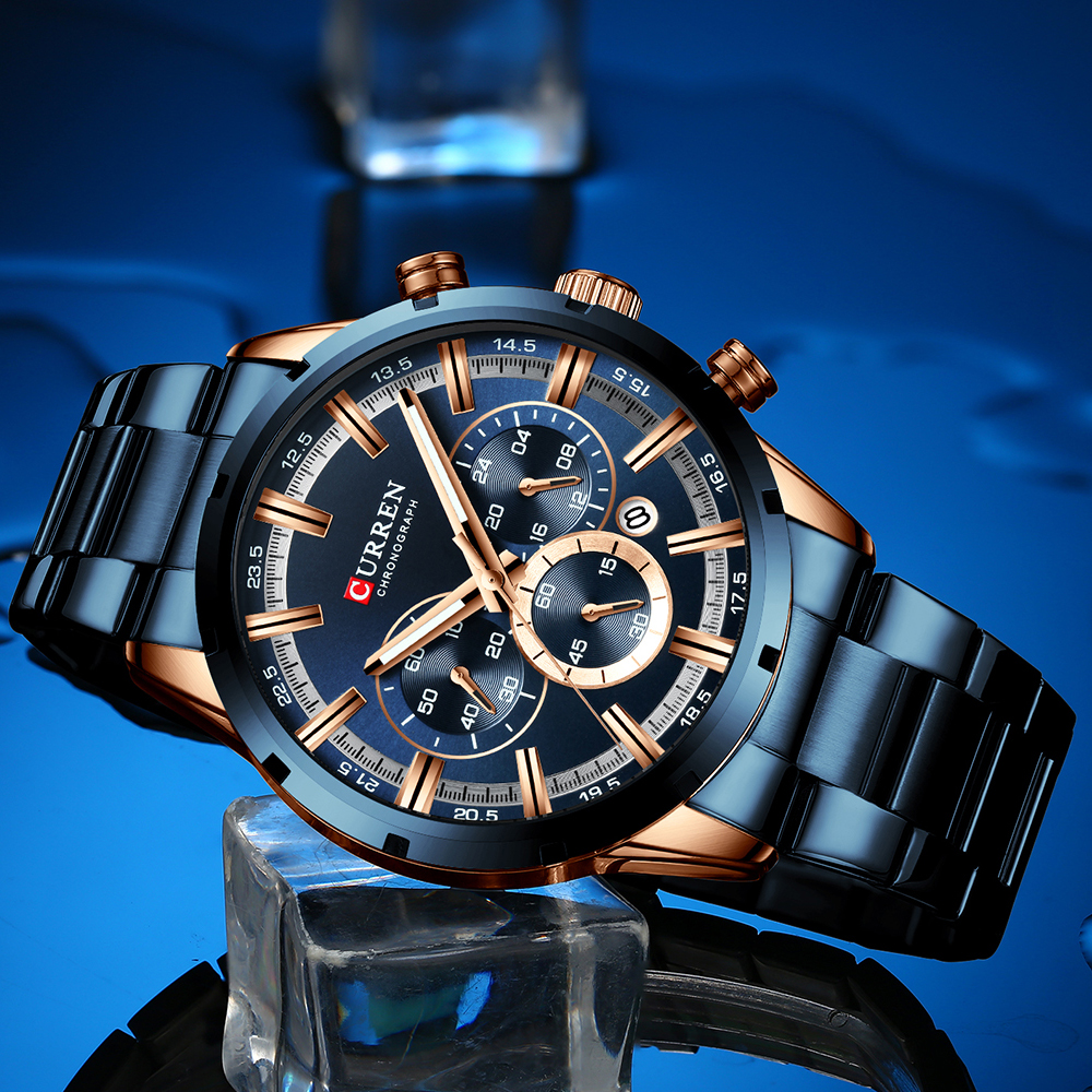 Curren Men's Watch Blue Dial S - Smartwatch Guess 리뷰 및 가격