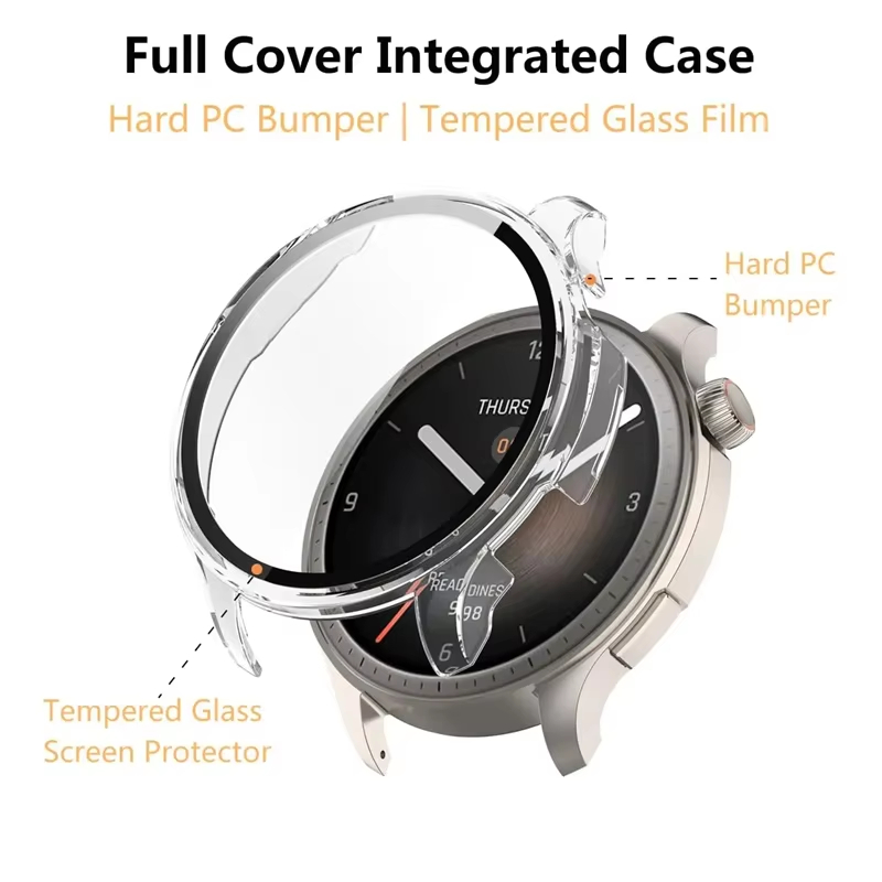 Tempered Glass Case For Amazfi - Amazfit Smartwatch Accessories 리뷰 및 가격