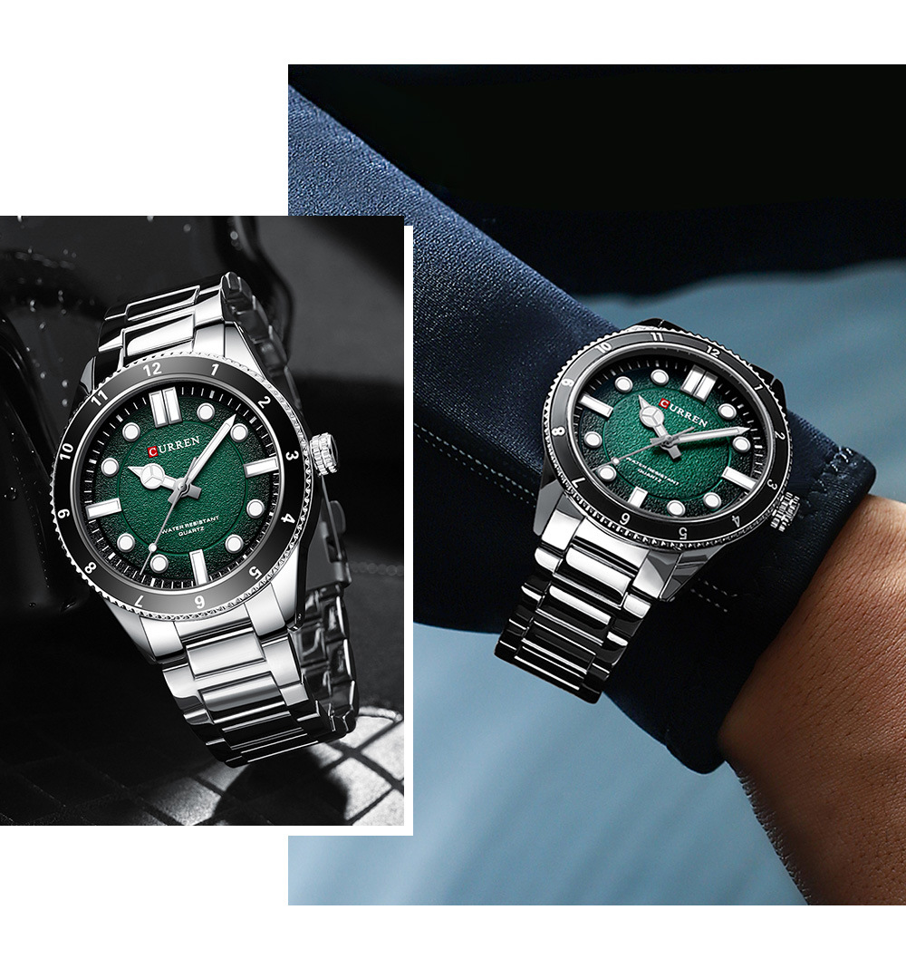 CURREN 8450  Men's Quartz Watc - Smartwatch Guess 리뷰 및 가격