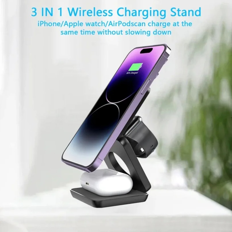3 in 1 Foldable Magnetic Wirel - Smartwatch Ac 리뷰 및 가격
