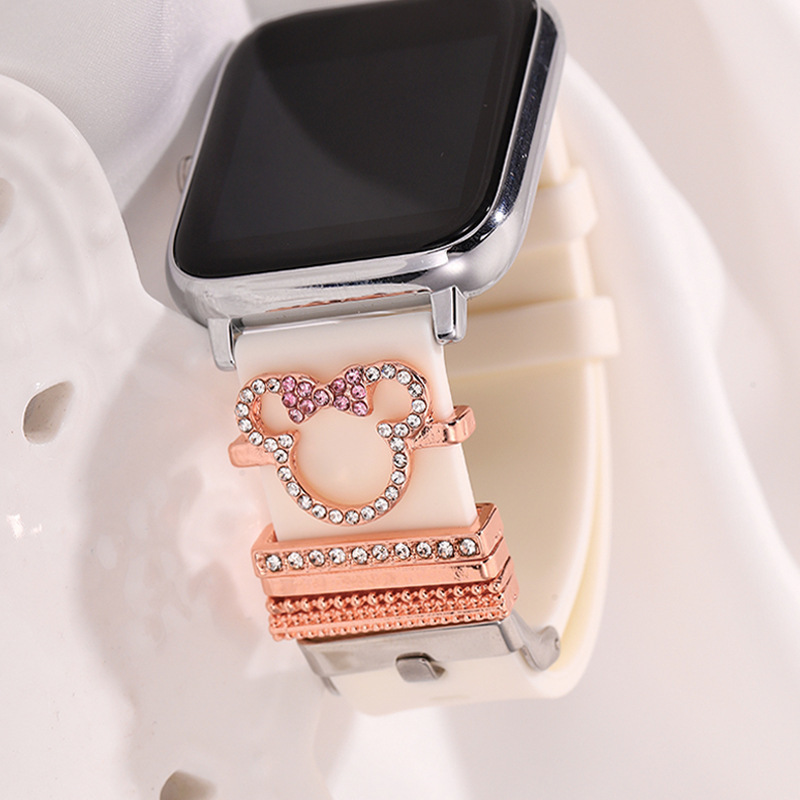 5pcs Cartoon Mouse Rhinestone  - Smartwatch Watch Accessories 리뷰 및 가격