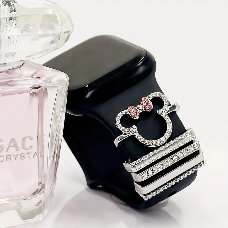 5pcs Cartoon Mouse Rhinestone  - Smartwatch Watch Accessories 리뷰 및 가격
