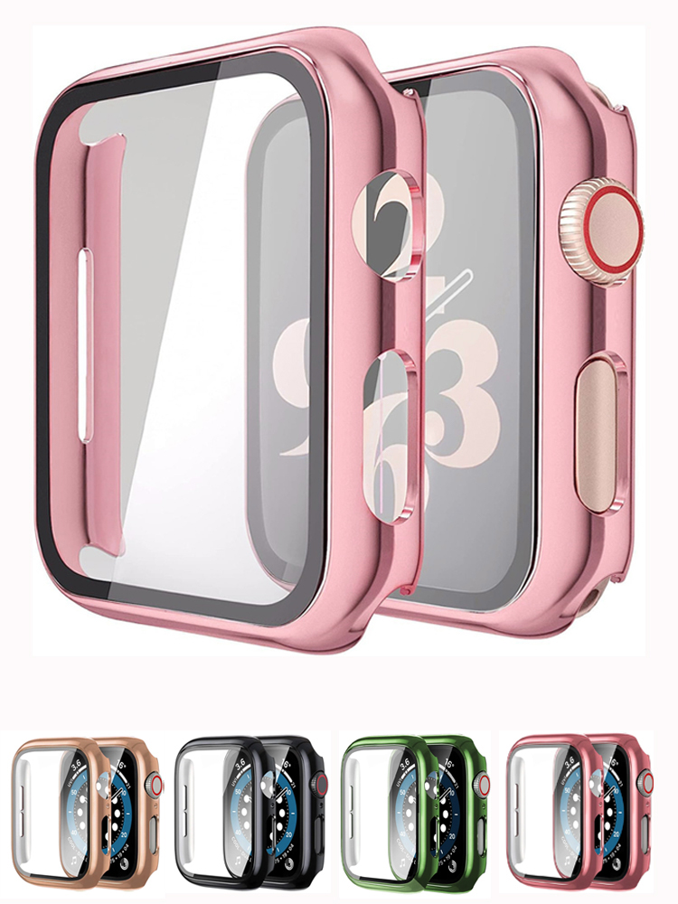 Glass+case For Apple Watch ban - Smartwatch Watch Accessories For Women 리뷰 및 가격