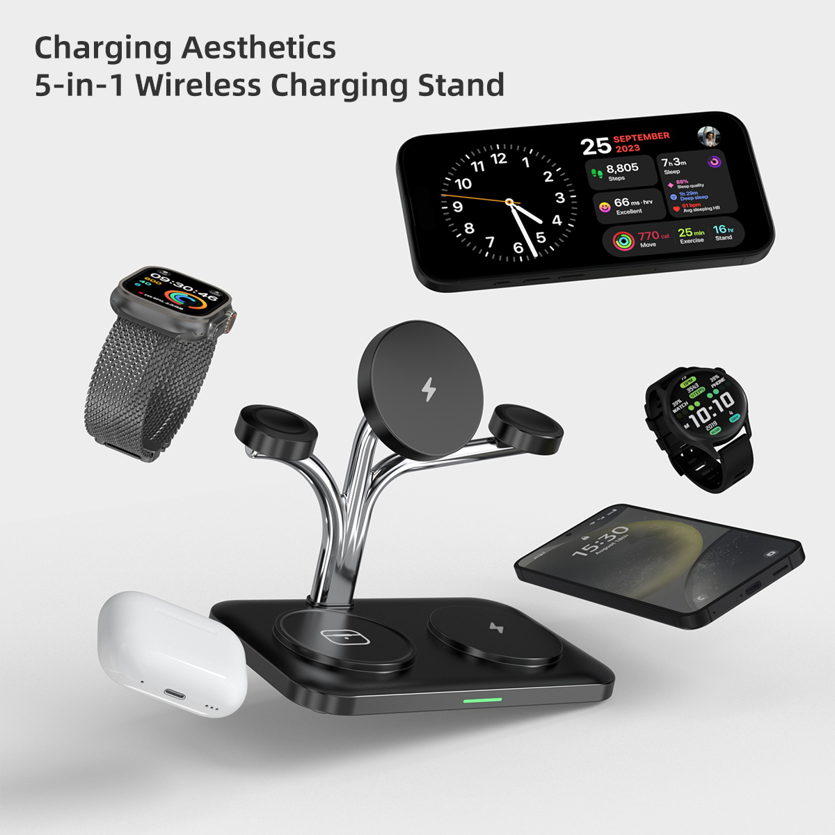 5 IN 1 Magnetic Wireless Charg - Smartwatch Ac 리뷰 및 가격
