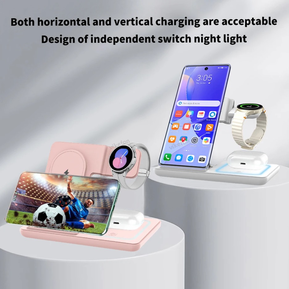 3 In 1 Foldable Wireless Charg - Smartwatch Ac 리뷰 및 가격