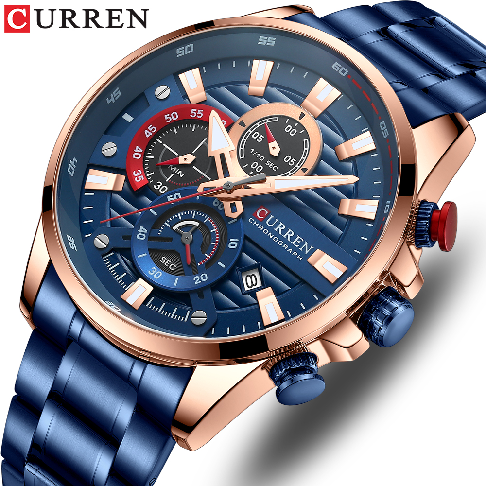 CURREN New Blue Multi Function - Smartwatch Guess 리뷰 및 가격