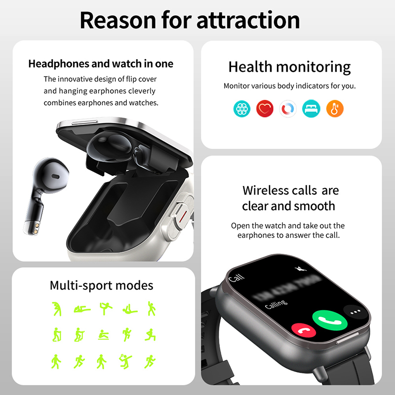 New TWS 2 in 1 Smart Watch wit - Smartwatch Headset 리뷰 및 가격