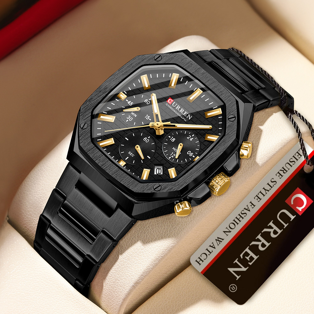 CUREEN Fashion Date Quartz Men - Smartwatch Guess 리뷰 및 가격