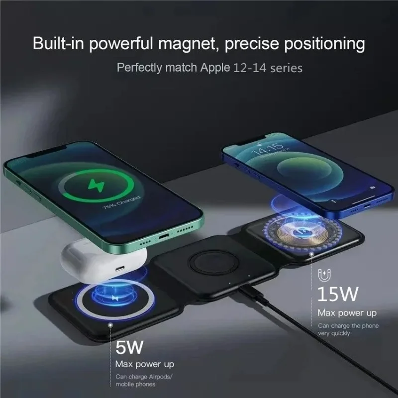 3 in 1 Portable Magnetic Wirel - Smartwatch Ac 리뷰 및 가격