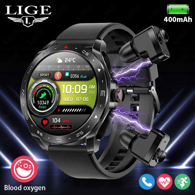 LIGE With Earbuds Bluetooth He - Smartwatch Headset 리뷰 및 가격
