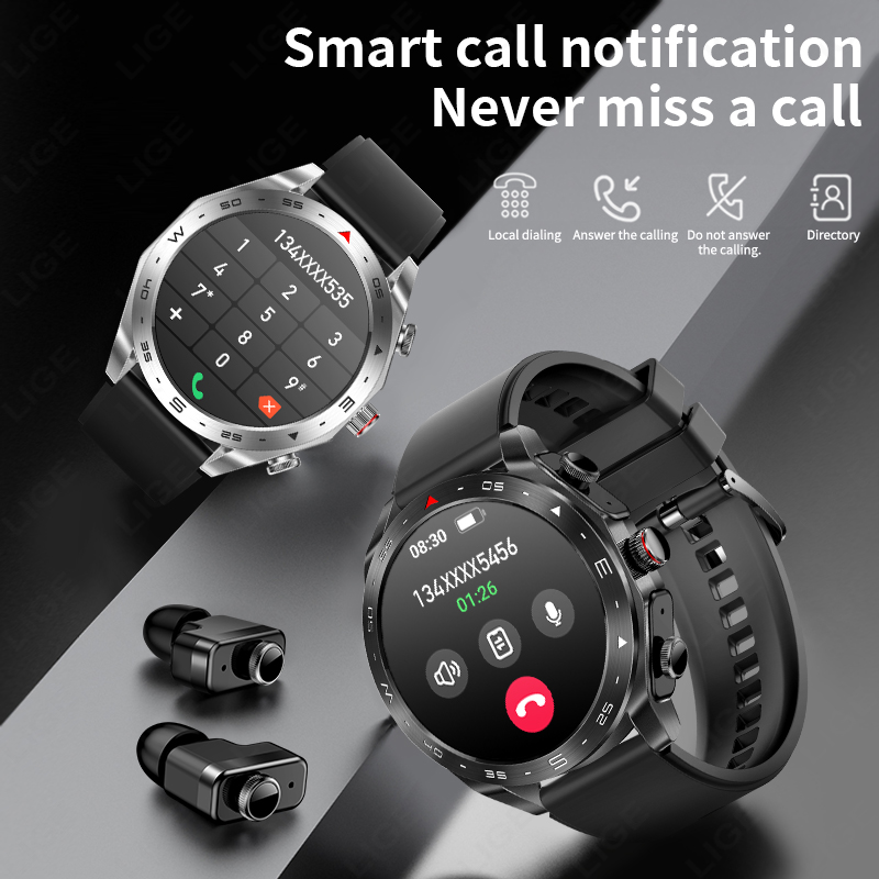 LIGE With Earbuds Bluetooth He - Smartwatch Headset 리뷰 및 가격