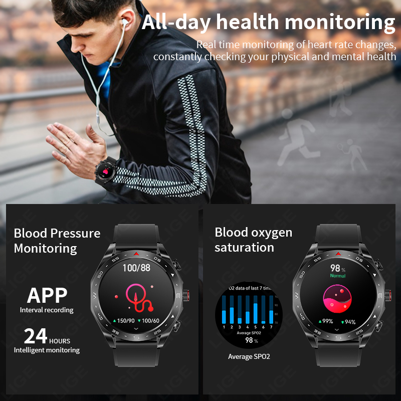 LIGE With Earbuds Bluetooth He - Smartwatch Headset 리뷰 및 가격