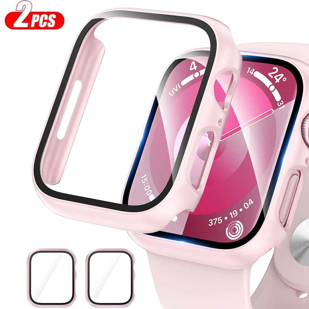 2Pcs Tempered Glass+cover For  - Smartwatch Band Accessories 리뷰 및 가격